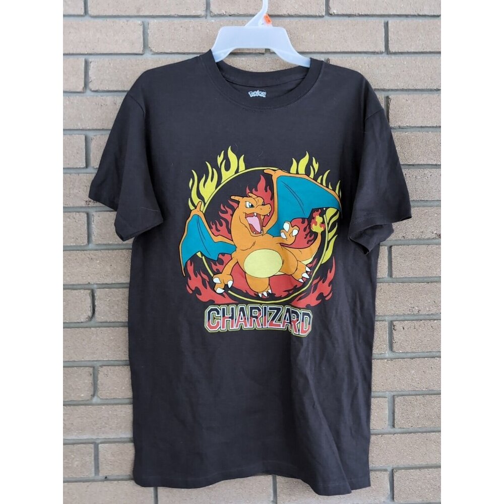 Grey - Pokemon - Charizard - Tshirt Size: Medium